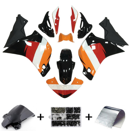 2011-2015 CBR250R Honda Orange&Red Fairing Kit - Mad Hornets