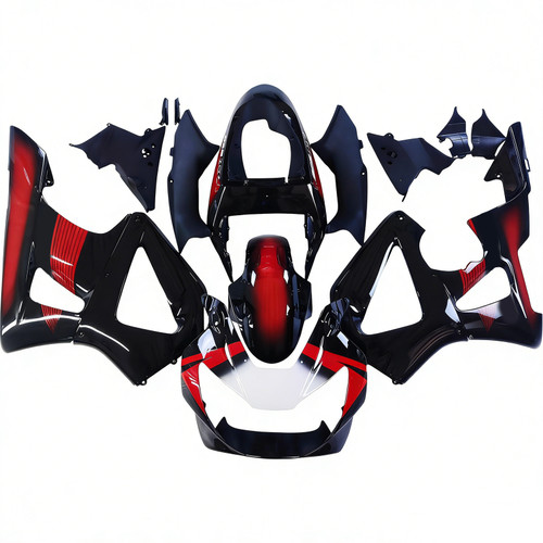 2000-2001 Honda CBR929RR Black Red &Patterns Fairing Kit