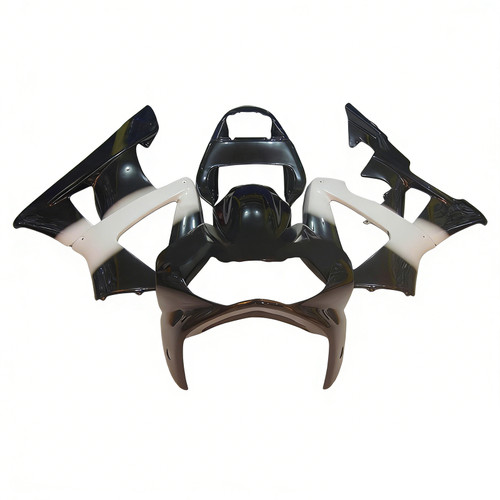 2000-2001 Honda CBR929RR Black White Fairing Kit