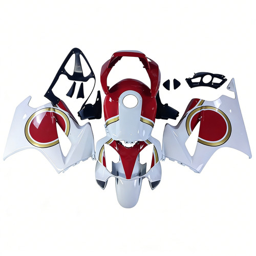 2002-2013 Honda VFR800White Red Fairing Kit