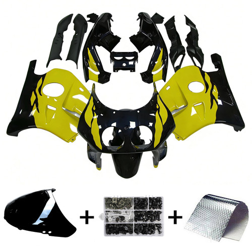 1990-1998 Honda CBR250RR MC22 Black Yellow Fairing Kit