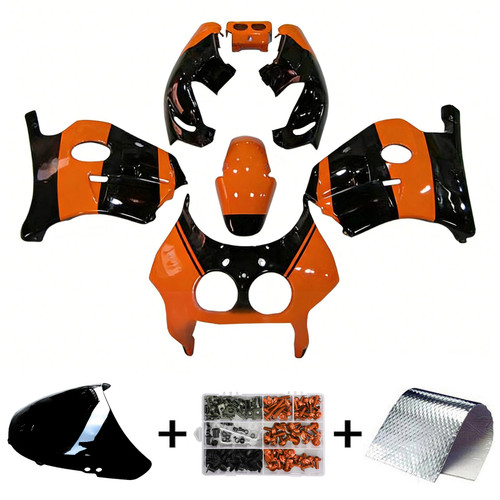 1990-1998 Honda CBR250RR MC22 Orange Black Fairing Kit