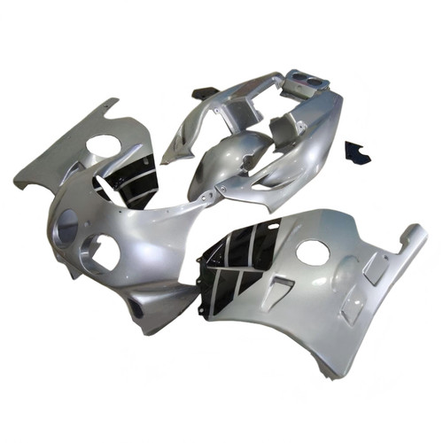 1990-1998 Honda CBR250RR MC22 Silver Black Fairing Kit