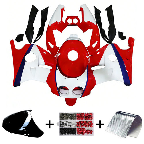 1990-1998 Honda CBR250RR MC22 Red White Fairing Kit