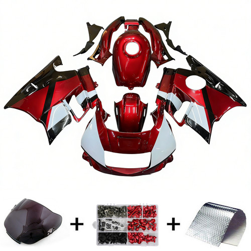 1991-1994 Honda CBR600 F2 Red White Black Fairing Kit 1