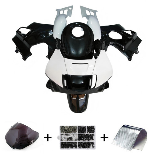 1991-1994 Honda CBR600 F2 White Black Fairing Kit