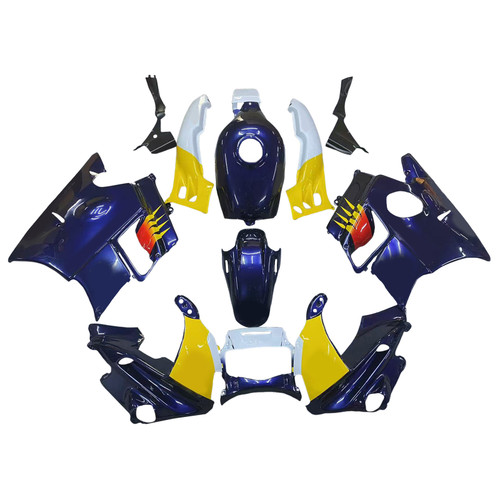 1991-1994 Honda CBR600 F2 Black White Yellow Fairing Kit