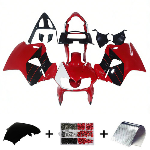 1998-2001 Honda VFR800 Red Black Fairing Kit 1
