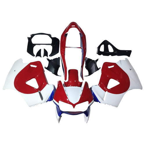 1998-2001 Honda VFR800 Red White Black Fairing Kit