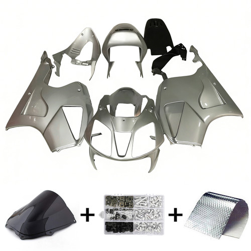 2000-2006 Honda VTR1000 RC51 Silver Black Fairing Kit