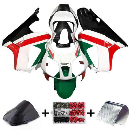 2000-2006 Honda VTR1000 RC51 Black White Red Green Fairing Kit