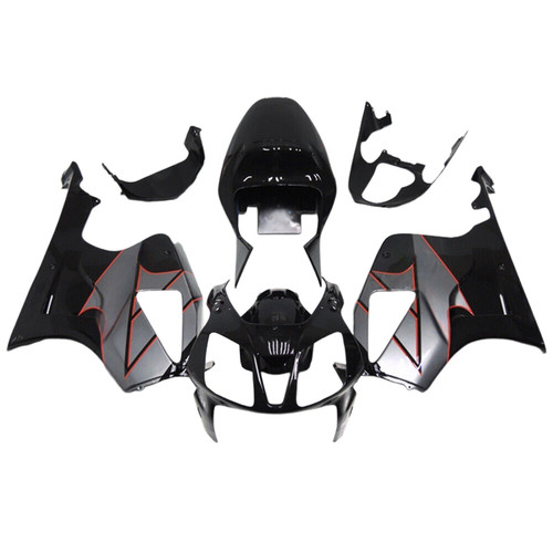 2000-2006 Honda VTR1000 RC51 Glossy Black Gray Fairing Kit