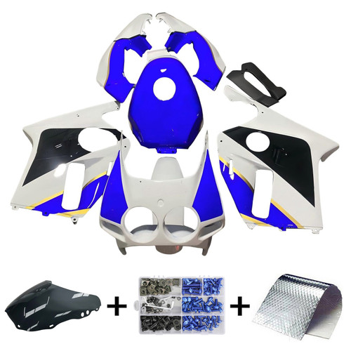 1988-1989 Honda CBR250RR MC19 White Black Blue Fairing Kit