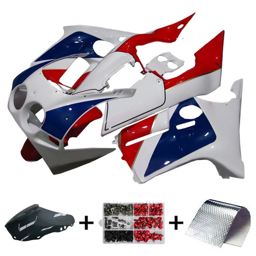 1988-1989 Honda CBR250RR MC19 White Blue Red Fairing Kit