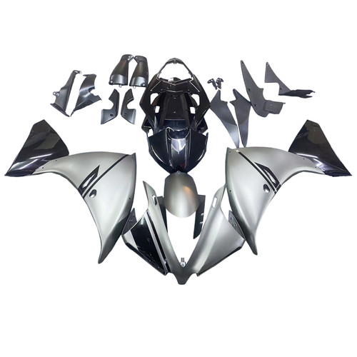 2012-2014 Yamaha YZF 1000 R1 Black Gray Fairing Kit