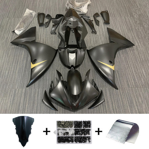 2012-2014 Yamaha YZF 1000 R1 Matte Black Fairing Kit