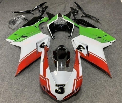All Years Ducati 1098 1198 848 Black White Red Green Fairing Kit