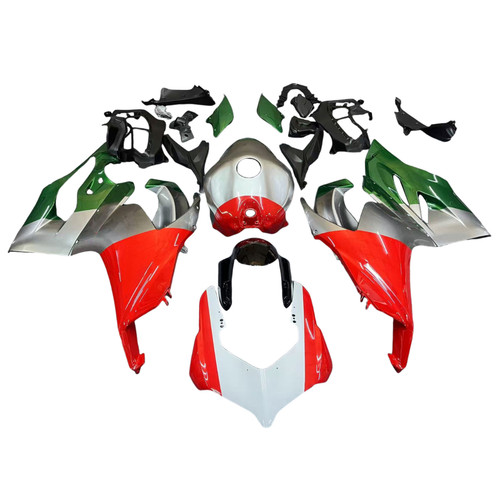 2020-2024 Ducati Panigale V2 Red White Green Fairing Kit