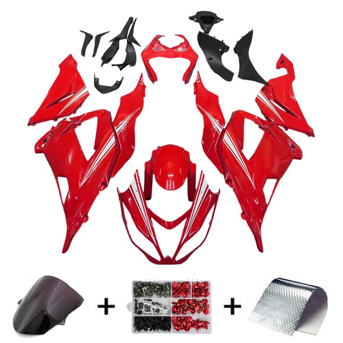 2013-2018 Kawasaki ZX6R 636 Red Fairing Kit
