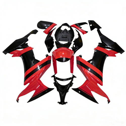 2008-2010 Kawasaki ZX10R Red Black Fairing Kit