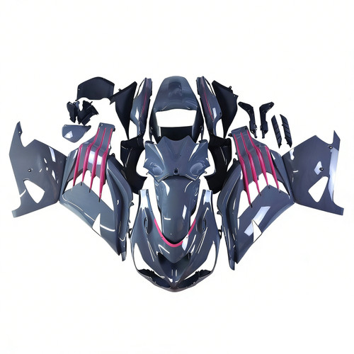 2012-2022 Kawasaki ZX14R ZZR1400 Gray Black & Pink Fairing Kit