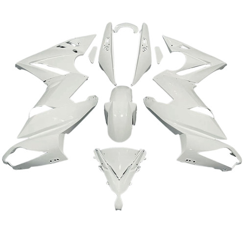 2009-2011 Kawasaki Ninja650 EX650 White & Black Fairing Kit