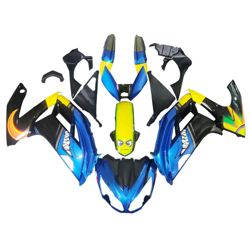 2012-2016 Kawasaki ER6F/Ninja650 Blue Black Fairing Kit