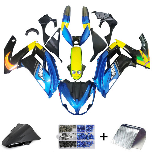 2012-2016 Kawasaki ER6F/Ninja650 Blue Black Fairing Kit