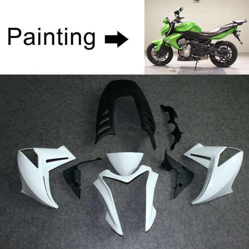2009-2011 Kawasaki ER6N White Fairing Kit - Mad Hornets