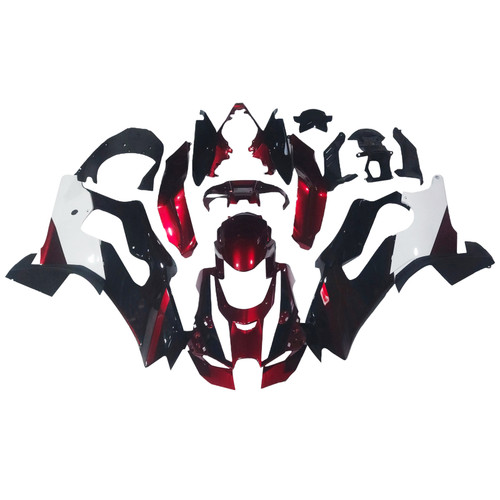 2021-2025 Kawasaki ZX10R ZX10RR Glossy Black White Red Fairing Kit
