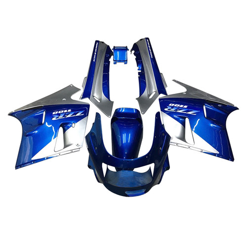 1990-1992 Kawasaki ZZR1100 Grey Blue Fairing Kit - Mad Hornets