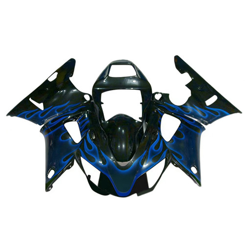 1998-1999 Yamaha YZF 1000 R1 Glossy Black Blue Fairing Kit