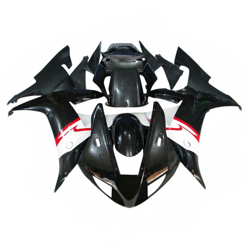 2002-2003 Yamaha YZF R1 White Black Fairing Kit