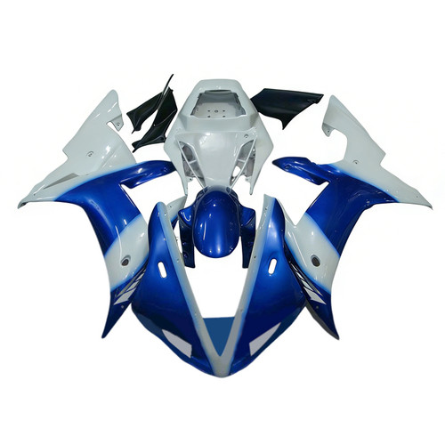 2002-2003 Yamaha YZF R1 Blue White Fairing Kit