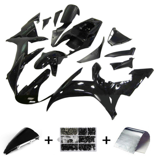 2002-2003 Yamaha YZF R1 Logo & Black Fairing Kit