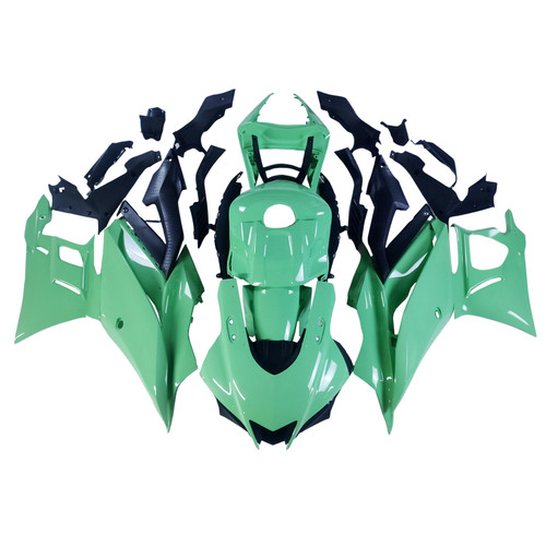 2019-2021 Yamaha YZF-R3 R25 Black Light Green Fairing Kit