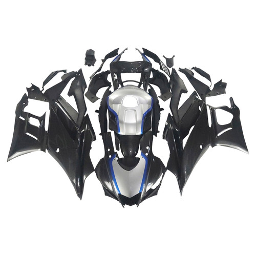 2019-2021 Yamaha YZF-R3 R25 Carbon Fiber Black Silver Fairing Kit