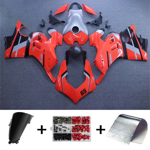Ducati Panigale 20-21 V4 V4S & 21-22 V4SP & 19-22 V4R Black Silver Grey Red Fairing Kit