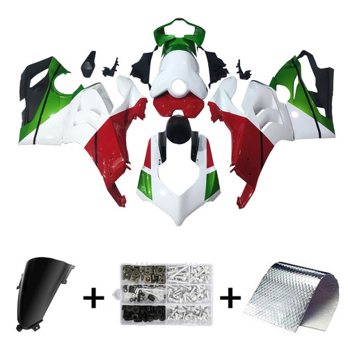 Ducati Panigale 20-21 V4 V4S & 21-22 V4SP & 19-22 V4R White Red & Green Fairing Kit
