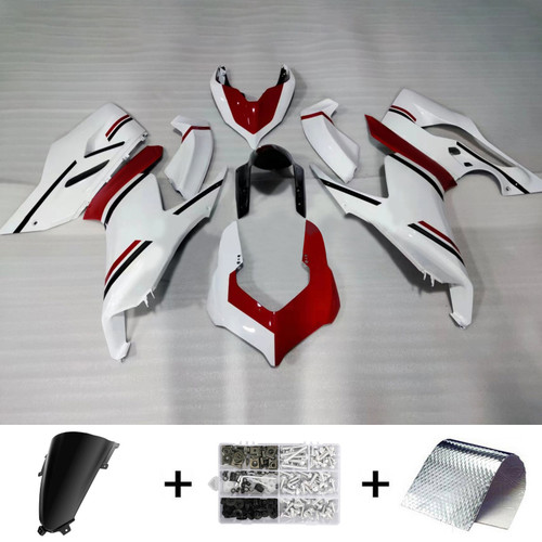 2020-2024 Ducati Panigale V2 White Red Fairing Kit