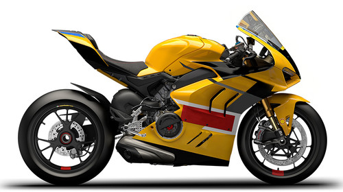 Ducati 22-24 Panigale V4 V4S & 23-24 Panigale V4SP V4R Black Yellow Red Fairing Kit