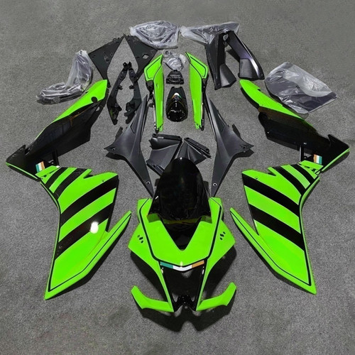 2009-2015 Aprilia RSV4 1000 Black Green Fairing Kit
