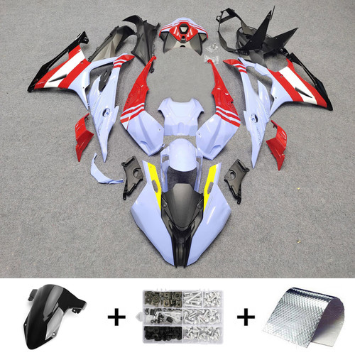 2023-2024 BMW S1000RR Black Red Light Blue Fairing Kit