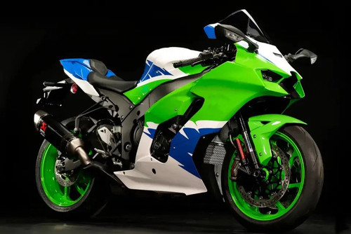 2021-2025 Kawasaki ZX 10RR ZX 10R White Green Blue Fairing Kit