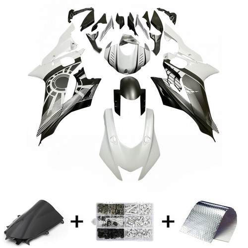 2017-2023 Yamaha YZF R6 Black White Fairing Kit