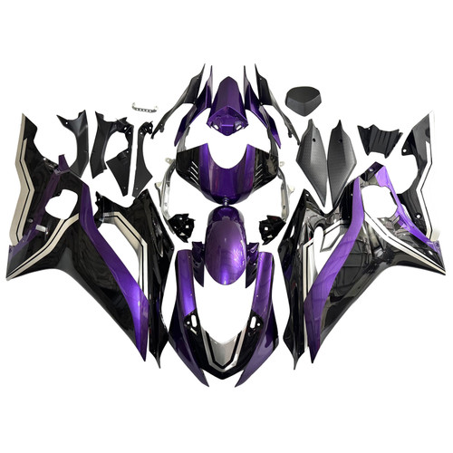 2017-2023 Yamaha YZF R6 Black Purple Fairing Kit