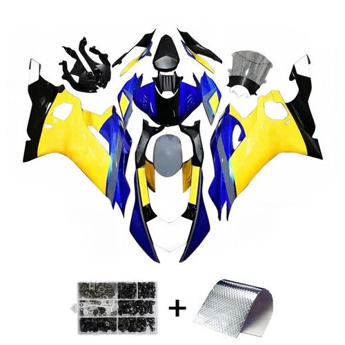 2017-2023 Yamaha YZF R6 Black Blue Yellow Fairing Kit