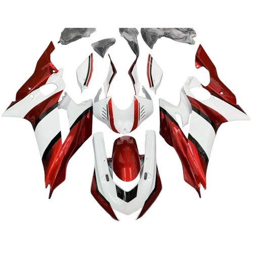 2017-2023 Yamaha YZF R6 Glossy White Red Fairing Kit