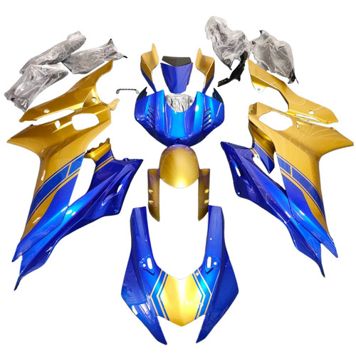 2017-2023 Yamaha YZF R6 Gold Blue Fairing Kit