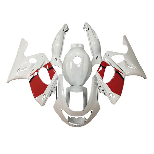 1996-2007 Yamaha YZF 600R Thundercat White Red Fairing Kit